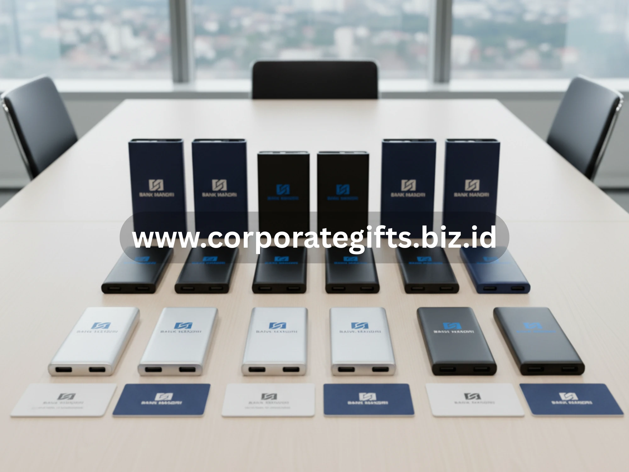 Powerbank custom Bank Mandiri untuk loyalitas nasabah