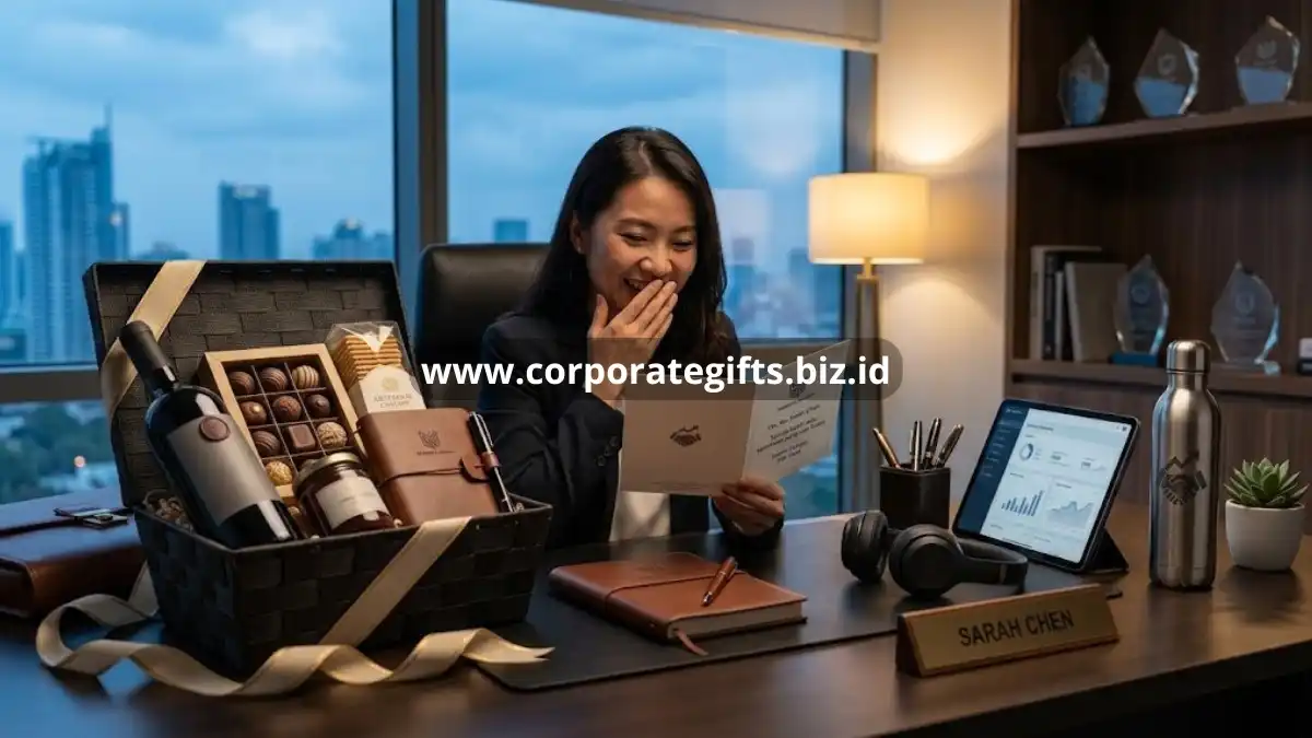 Klien Menerima Hadiah Apresiasi Bisnis