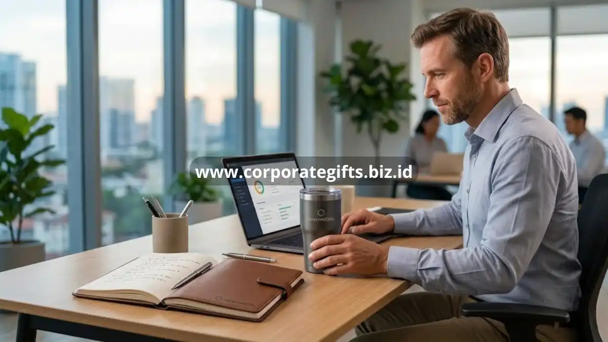 Penggunaan Tumbler Buku Catatan Klien di Kantor