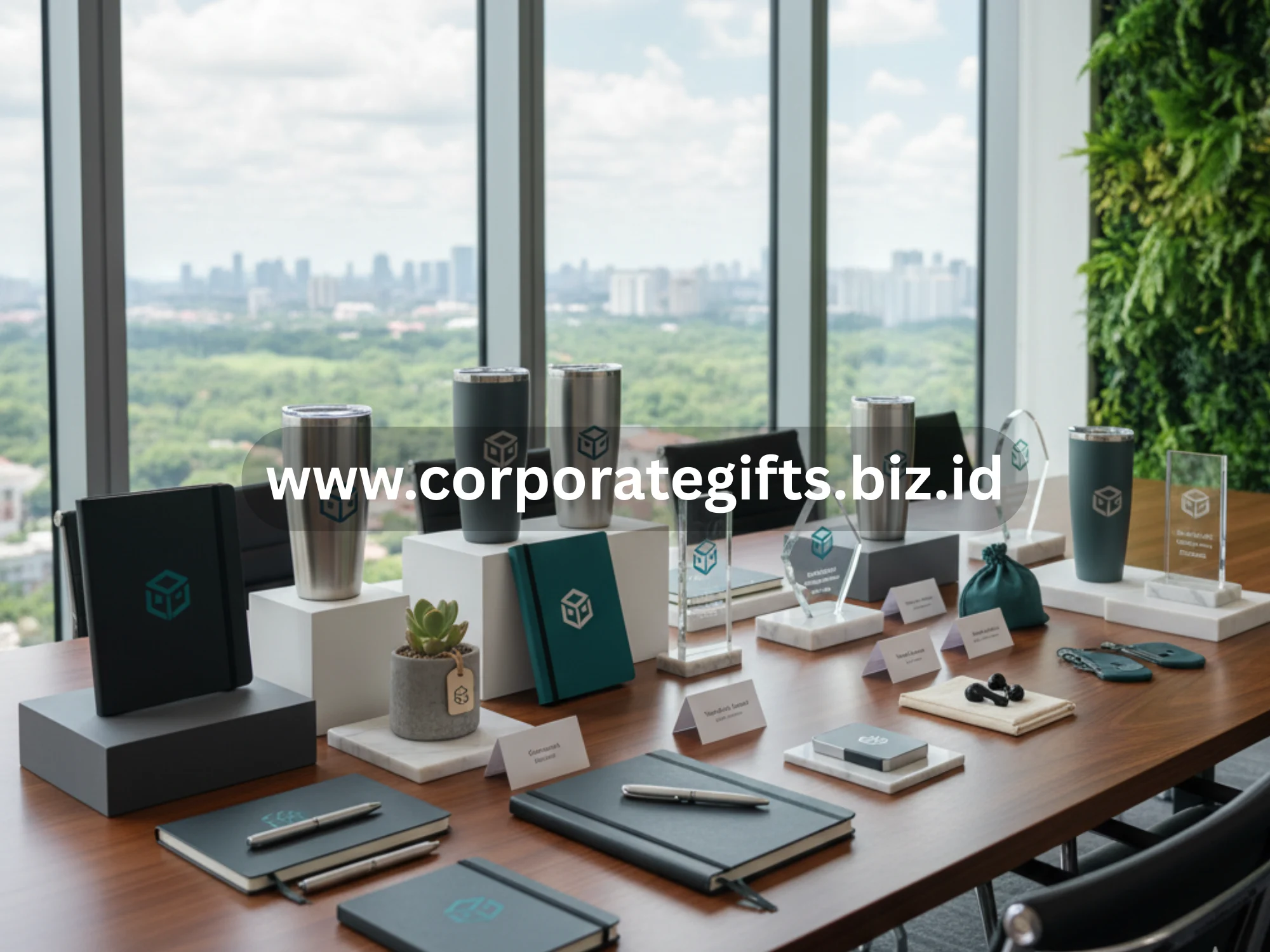 souvenir kantor custom dengan logo perusahaan untuk acara branding