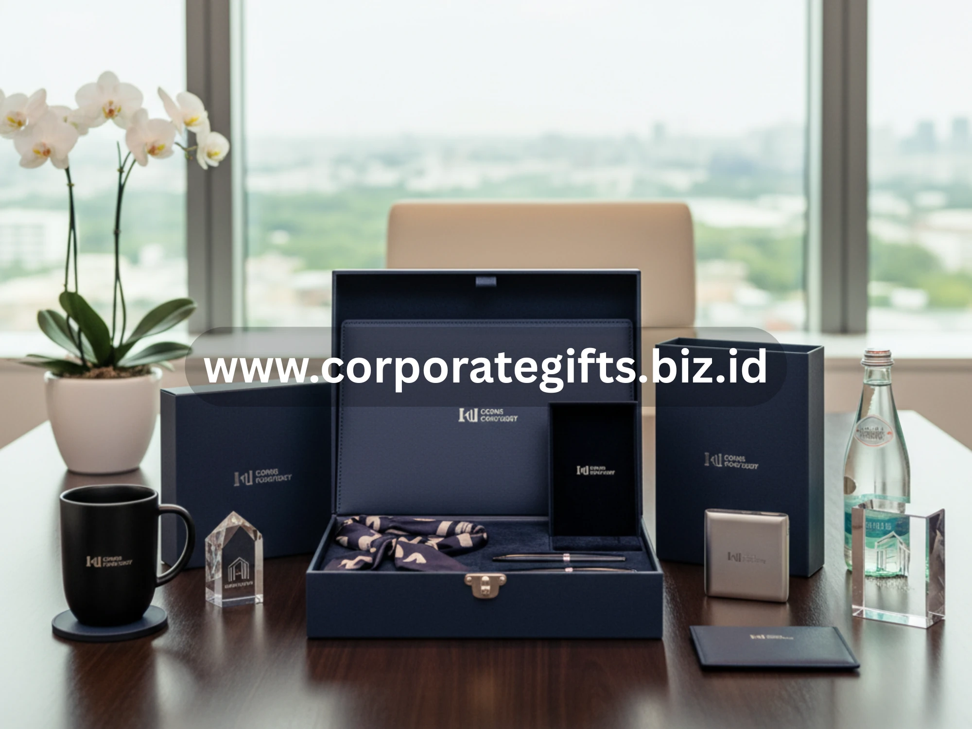 Souvenir elegan untuk acara peresmian kantor baru perusahaan