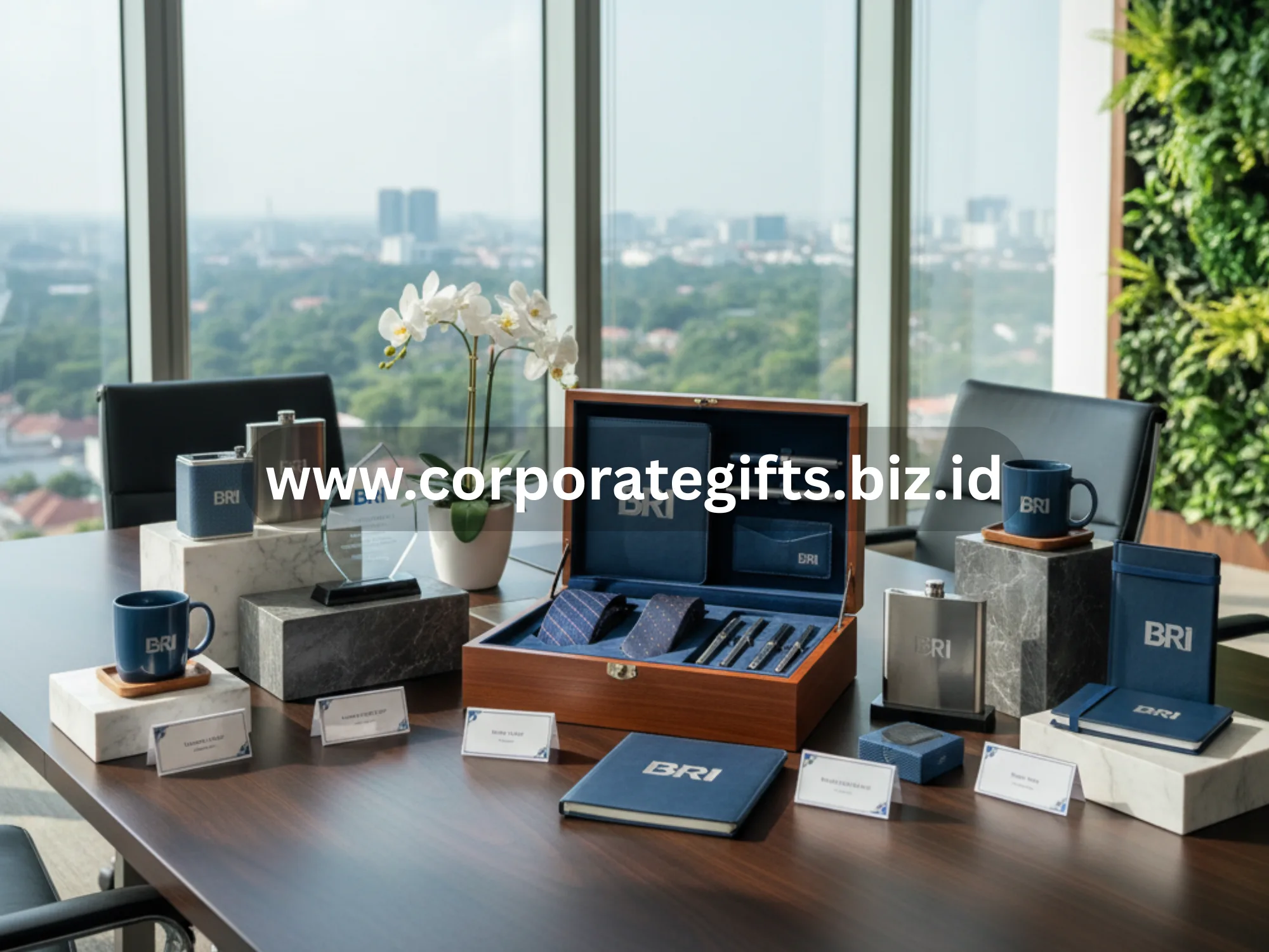 Souvenir eksklusif Bank BRI dengan desain elegan dan profesional