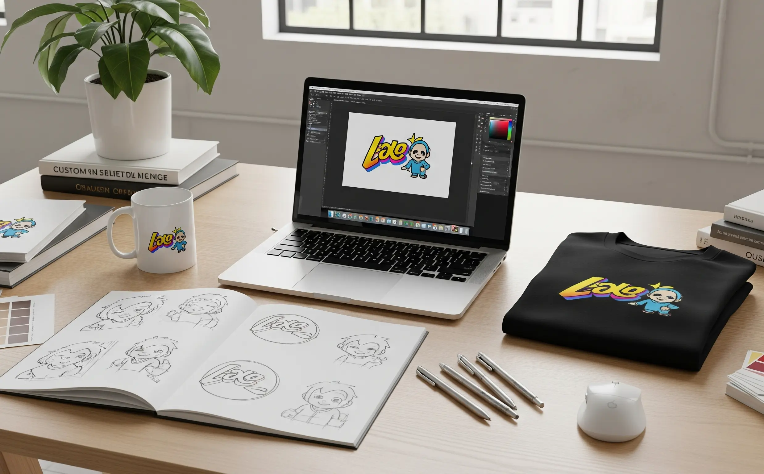 Ilustrasi Merchandise Perusahaan